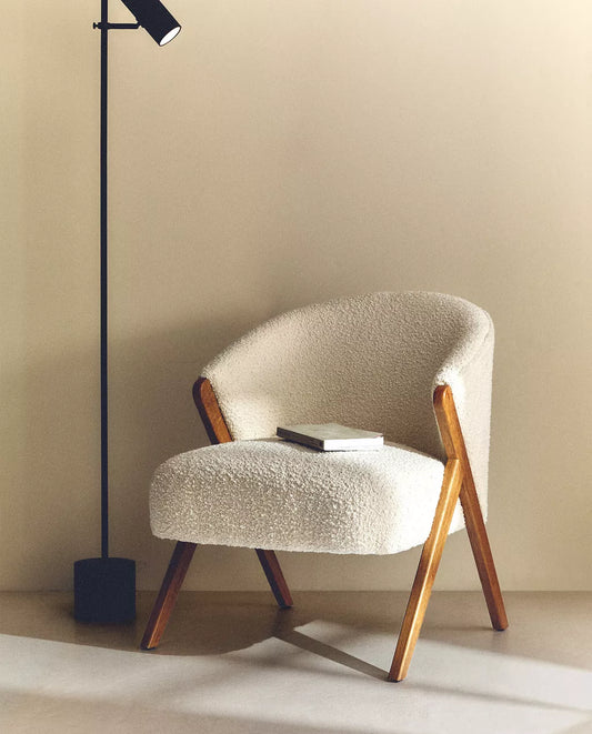 Fauteuil d'appoint Bouclé