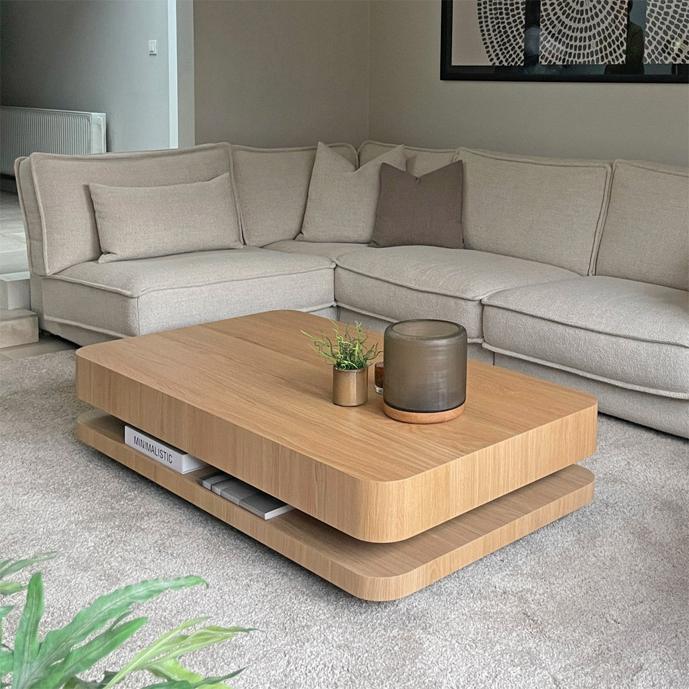 table basse en chêne