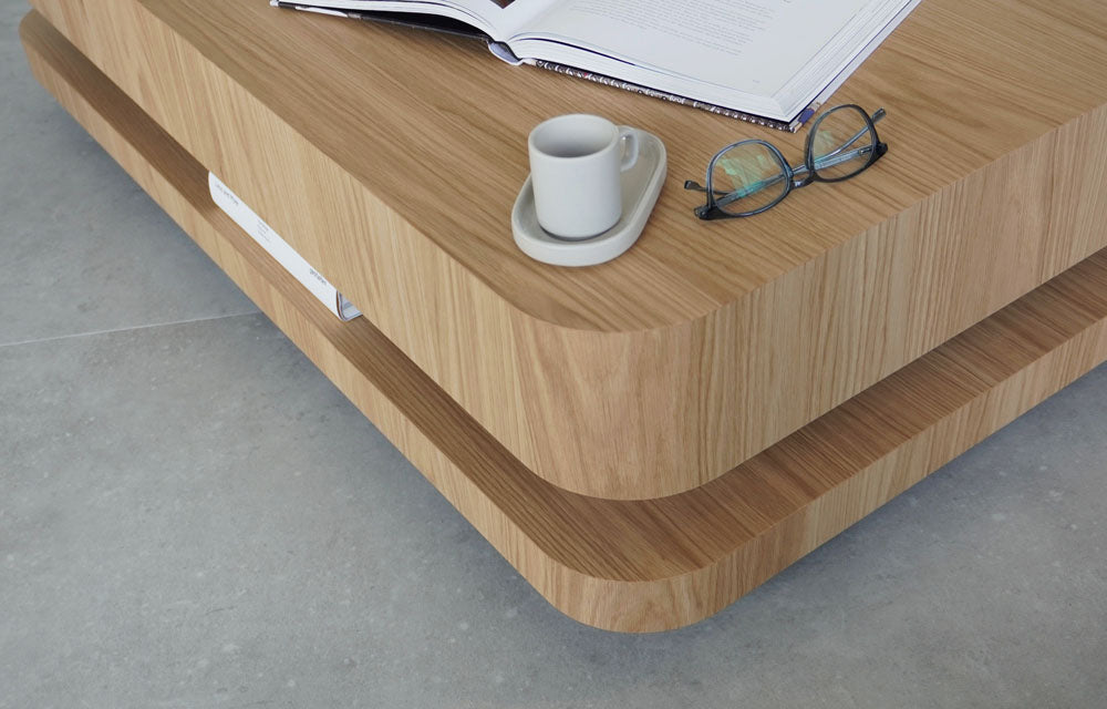 table basse en chêne