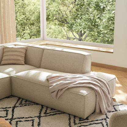 Canapé d'Angle Modulable Beige Crème